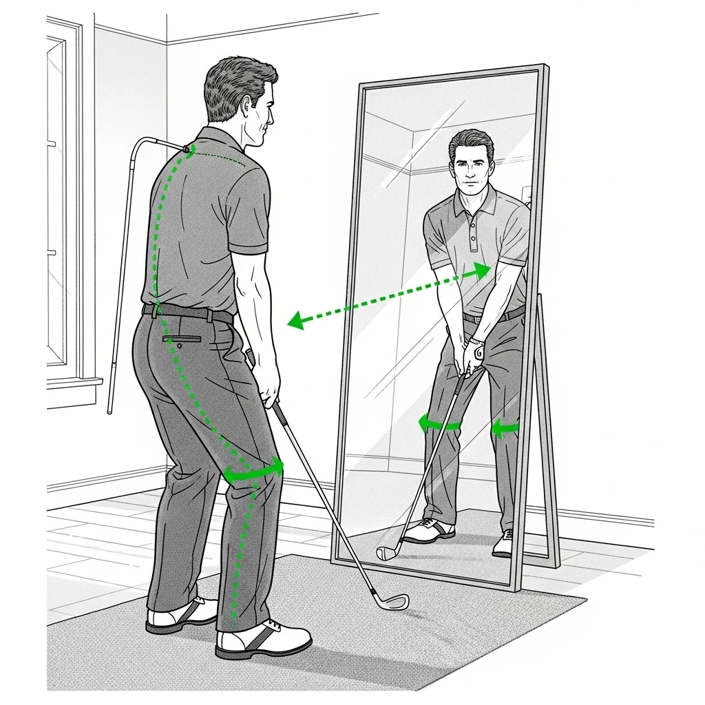 improve golf swing at home